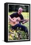 Midge Ure Playing Guitar June 2001-null-Framed Stretched Canvas