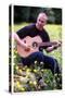 Midge Ure Playing Guitar June 2001-null-Stretched Canvas