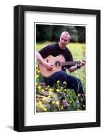 Midge Ure Playing Guitar June 2001-null-Framed Photographic Print