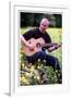 Midge Ure Playing Guitar June 2001-null-Framed Photographic Print