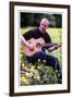 Midge Ure Playing Guitar June 2001-null-Framed Premium Photographic Print