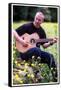 Midge Ure Playing Guitar June 2001-null-Framed Stretched Canvas