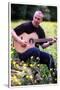 Midge Ure Playing Guitar June 2001-null-Stretched Canvas