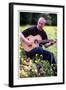 Midge Ure Playing Guitar June 2001-null-Framed Photographic Print