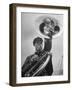 Midget Czech Showman Baron Richard Nowak, Blowing on a Trumpet-John Phillips-Framed Photographic Print