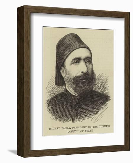 Midhat Pasha, President of the Turkish Council of State-null-Framed Giclee Print