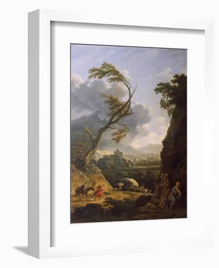 Midi Sur Terre, Coup De Vent-Horace Vernet-Framed Giclee Print