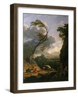 Midi Sur Terre, Le Coup De Vent (Gust of Wind), 1767-Claude Joseph Vernet-Framed Giclee Print