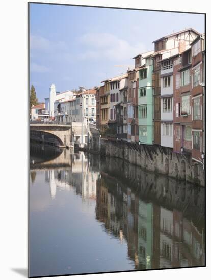 Midieval Houses, Agout River, Quai Des Jacobins, Castres, Midi-Pyrenees Region, France-Walter Bibikow-Mounted Photographic Print