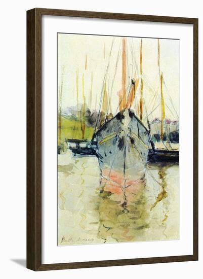 Midina at the Entrance to the Isle of Wight-Berthe Morisot-Framed Art Print