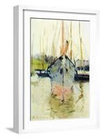 Midina at the Entrance to the Isle of Wight-Berthe Morisot-Framed Art Print