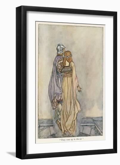 Midir and Etain Rise up in the Air-Stephen Reid-Framed Art Print