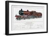 Midland Railway Express Loco No 1025-W.j. Stokoe-Framed Art Print