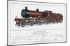 Midland Railway Express Loco No 1025-W.j. Stokoe-Mounted Art Print