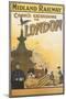 Midland Railway - London Vintage Poster-Lantern Press-Mounted Art Print