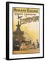 Midland Railway - London Vintage Poster-Lantern Press-Framed Art Print