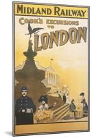 Midland Railway - London Vintage Poster-Lantern Press-Mounted Art Print