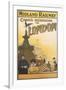 Midland Railway - London Vintage Poster-Lantern Press-Framed Art Print