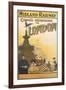 Midland Railway - London Vintage Poster-Lantern Press-Framed Art Print