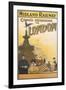 Midland Railway - London Vintage Poster-Lantern Press-Framed Art Print