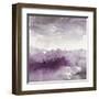 Midnight at the Lake II Amethyst and Grey-Mike Schick-Framed Art Print