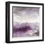 Midnight at the Lake II Amethyst and Grey-Mike Schick-Framed Art Print