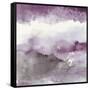 Midnight at the Lake III Amethyst and Grey-Mike Schick-Framed Stretched Canvas