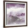 Midnight at the Lake III Amethyst and Grey-Mike Schick-Framed Art Print