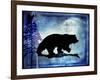 Midnight Bear-LightBoxJournal-Framed Giclee Print