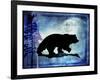 Midnight Bear-LightBoxJournal-Framed Giclee Print