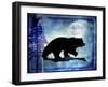 Midnight Bear-LightBoxJournal-Framed Giclee Print