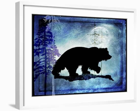 Midnight Bear-LightBoxJournal-Framed Giclee Print