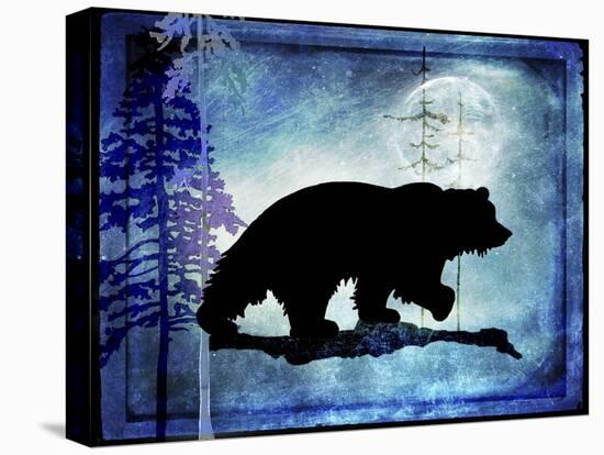 Midnight Bear-LightBoxJournal-Stretched Canvas