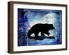 Midnight Bear-LightBoxJournal-Framed Giclee Print