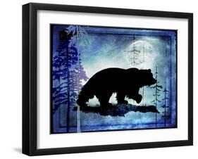 Midnight Bear-LightBoxJournal-Framed Giclee Print