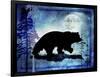 Midnight Bear-LightBoxJournal-Framed Giclee Print