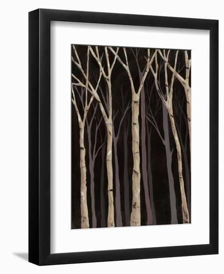 Midnight Birches I-Jade Reynolds-Framed Art Print