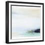 Midnight Blue Teal Soft 2-Patti Bishop-Framed Art Print