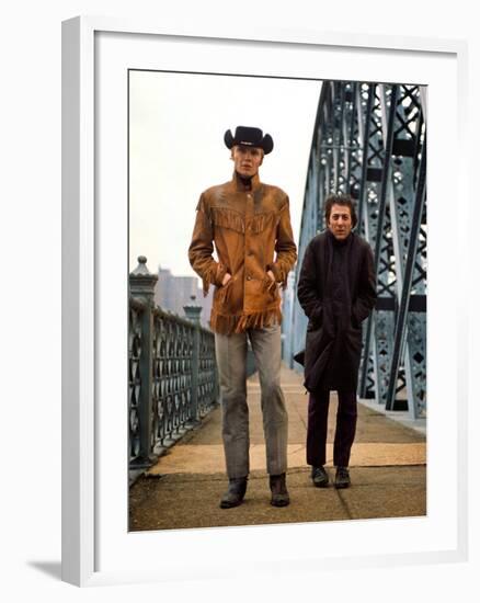 Midnight Cowboy, Jon Voight, Dustin Hoffman, 1969-null-Framed Photo