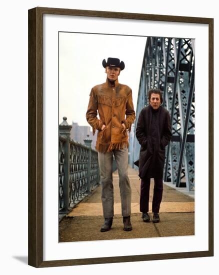 Midnight Cowboy, Jon Voight, Dustin Hoffman, 1969-null-Framed Photo