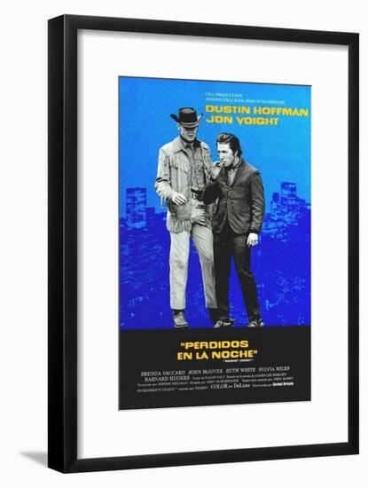 Midnight Cowboy, Jon Voight, Dustin Hoffman, 1969-null-Framed Art Print