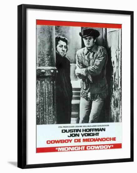 Midnight Cowboy, Spanish Movie Poster, 1969-null-Framed Art Print