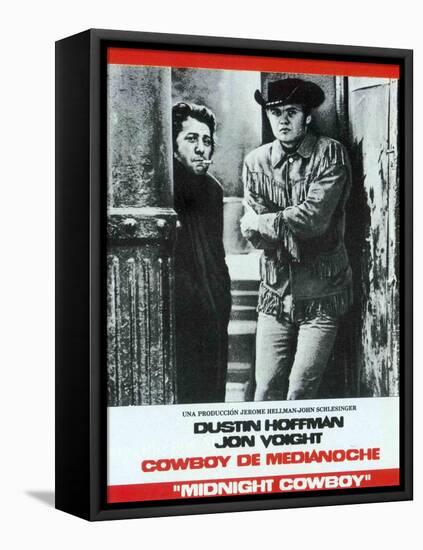 Midnight Cowboy, Spanish Movie Poster, 1969-null-Framed Stretched Canvas