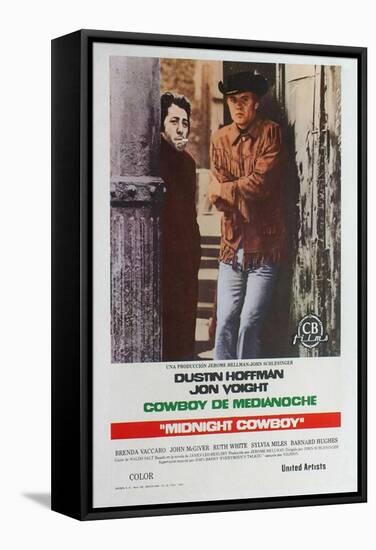 Midnight Cowboy, Spanish Movie Poster, 1969-null-Framed Stretched Canvas