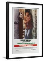 Midnight Cowboy, Spanish Movie Poster, 1969-null-Framed Art Print