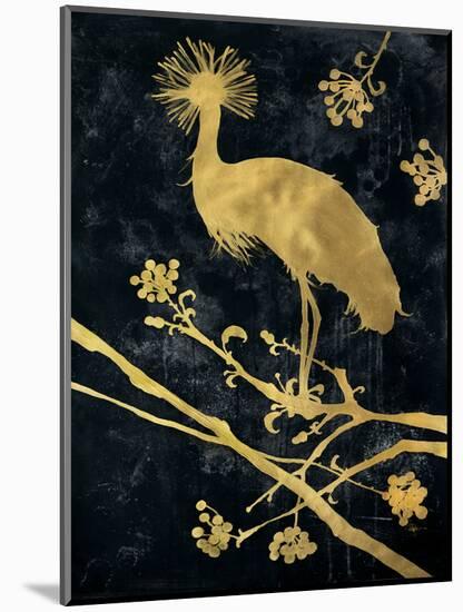 Midnight Crowned Crane-Filippo Ioco-Mounted Art Print