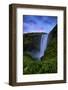 Midnight Drama at Skogafoss, Waterfall Southern Iceland-Vincent James-Framed Photographic Print