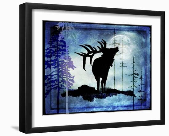 Midnight Elk-LightBoxJournal-Framed Giclee Print