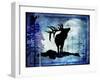 Midnight Elk-LightBoxJournal-Framed Giclee Print