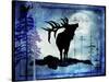 Midnight Elk-LightBoxJournal-Stretched Canvas